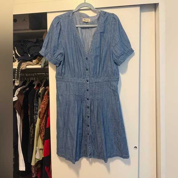 Madewell denim dress, worn once - Picture 1 of 5
